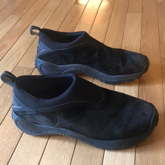 merrell suede slip on shoes
